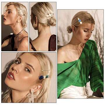 JOYJULY 14pcs Hair Barrettes for Women - Elegant Clips