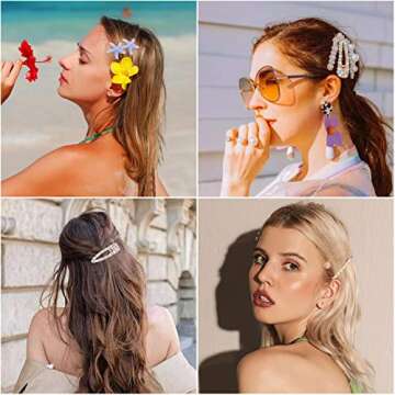 JOYJULY 14pcs Hair Barrettes for Women - Elegant Clips