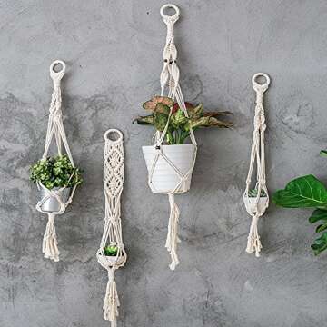 ZOUTOG 5mm Natural Cotton Macrame Rope for Crafts 109 yd