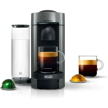 Nespresso VertuoPlus Machine by De'Longhi in Grey
