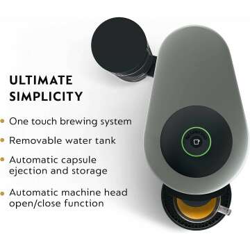 Nespresso VertuoPlus Machine by De'Longhi in Grey