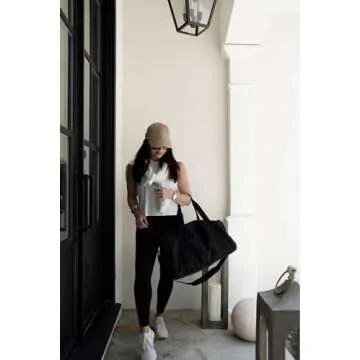 HeyNuts Workout Pro Athletic High Waisted Yoga Leggings for Women, Buttery Soft Workout Pants Compression 7/8 Leggings with Inner Pockets Black_25'' XS(0/2)