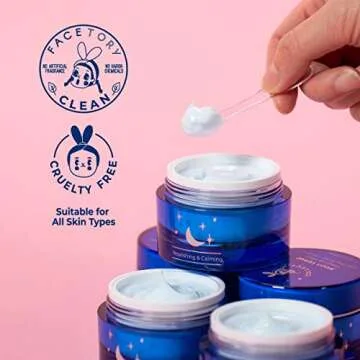 Hydrating FACETORY Moon Velvet Sleeping Mask for All Skin Types