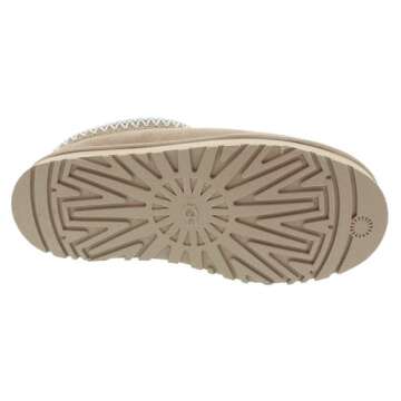 UGG Unisex-Child Tazz Slipper, Sand, 6 Big Kid