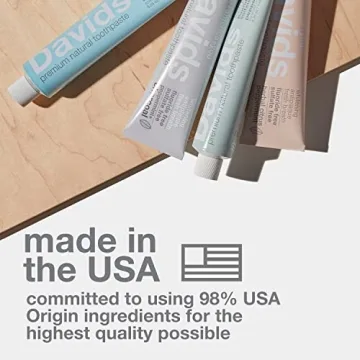 Davids Natural Peppermint Fluoride-Free Whitening Toothpaste