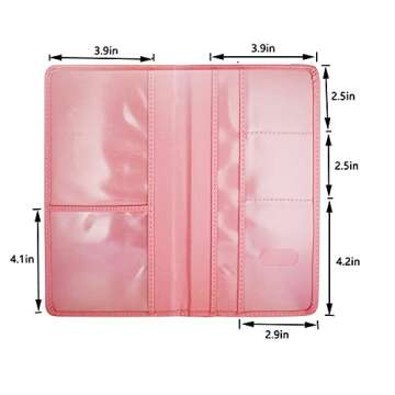 Car Registration and Insurance Card Holder - Leather Vehicle Glove Box Automobile Documents Paperwork Wallet Case Organizer for ID, Driver's License, Key Contact Information Cards - Men&Women