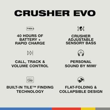 Skullcandy Crusher Evo Headphones with Immersive Bass