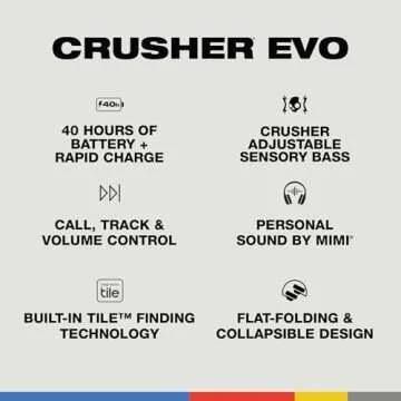 Skullcandy Crusher Evo Headphones with Immersive Bass