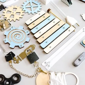 Personalized Montessori Busy Board for Toddlers