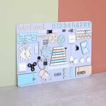 Personalized Montessori Busy Board for Toddlers