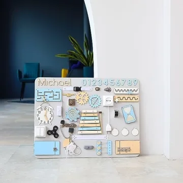 Personalized Montessori Busy Board for Toddlers