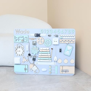 Personalized Montessori Busy Board for Toddlers