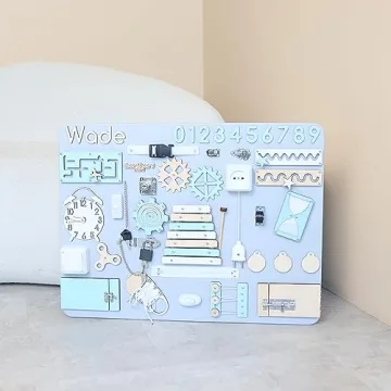 Personalized Montessori Busy Board for Toddlers