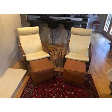 MARRAKESH STYLE Comfortable Leather Ottoman Pouf - Handmade Unstuffed Moroccan Pouf Cover - Square Pouf & Foot Rest Ottoman - Perfect for Living Rooms Bedrooms & Kids Room - Square Brown