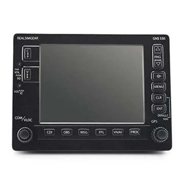 RealSimGear GNS530 Bezel | Realistic GPS Hardware for Flight Simulators | Student Pilot Navigation System | 5" LCD Display Screen