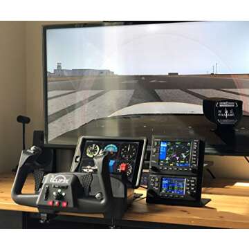 RealSimGear GNS530 Bezel | Realistic GPS Hardware for Flight Simulators | Student Pilot Navigation System | 5" LCD Display Screen