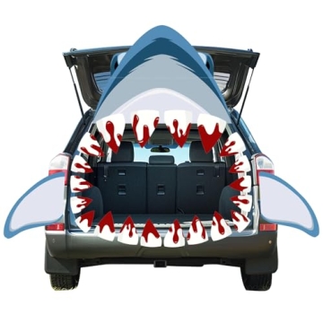 FALIZIFU Shark Trunk or Treat Car Decorations Kit - Halloween Fun!