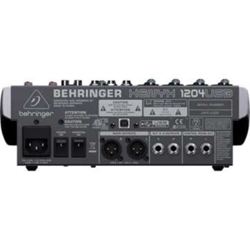 Behringer Xenyx 1204USB Mixer - 8-Channel USB Audio Mixer