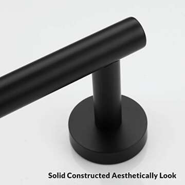 VELIMAX Stainless Steel Towel Bar for Elegant Bathrooms