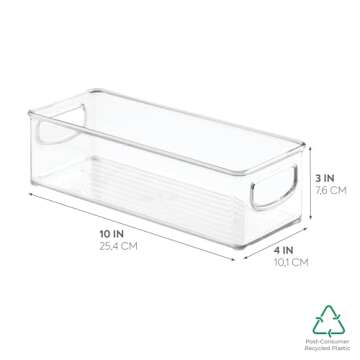 iDesign Plastic Storage Bin for Kitchen and Pantry Storage