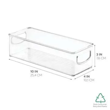 iDesign Plastic Storage Bin for Kitchen and Pantry Storage