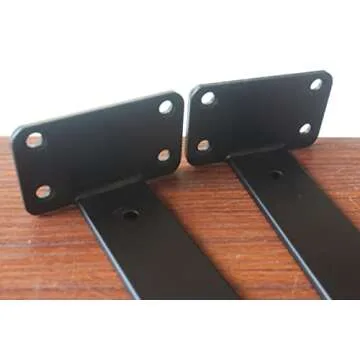 Durable 8 Pack Heavy Duty Shelf Brackets - 10 Inch Stylish Support