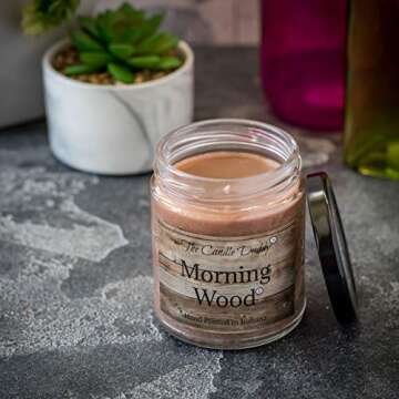 Funny Morning Wood Candle - Cedarwood Vanilla Scent