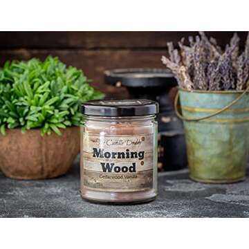 Funny Morning Wood Candle - Cedarwood Vanilla Scent