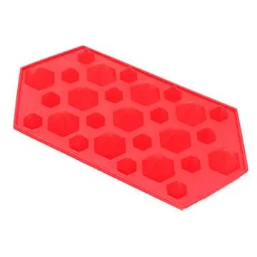 X-Haibei 3D Diamonds Small Gem Cool Ice Cube Jello Candy Epoxy Plaste Chocolate Silicone Mold Dia. 1.3inch / 0.7inch