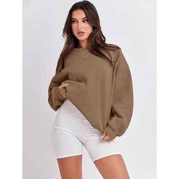 Stylish ANRABESS Women Oversized Sweatshirt for Fall