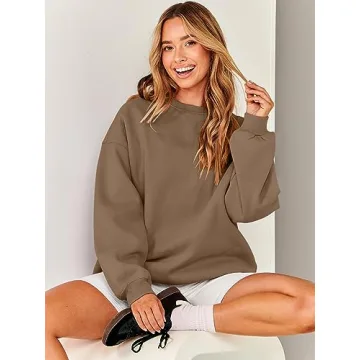 Stylish ANRABESS Women Oversized Sweatshirt for Fall