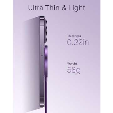 YLLZI Magnetic Wireless Charger for iPhone 15 14 13 12 Pro Max Plus Mini,for Airpods 3/2/Pro,Fast Charging Pad,Purple