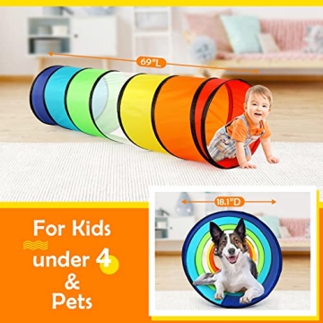 Kids Play Tunnel Tent for Colorful Indoor Outdoor Fun