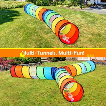 Kids Play Tunnel Tent for Colorful Indoor Outdoor Fun