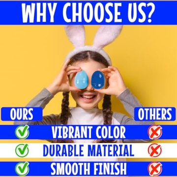 Blue Plastic Eggs Bulk Set for Easter Egg Hunts