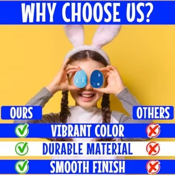 Blue Plastic Eggs Bulk Set for Easter Egg Hunts