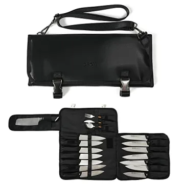 OFOVV Knife Roll Bag - Elegant PU Leather Organizer