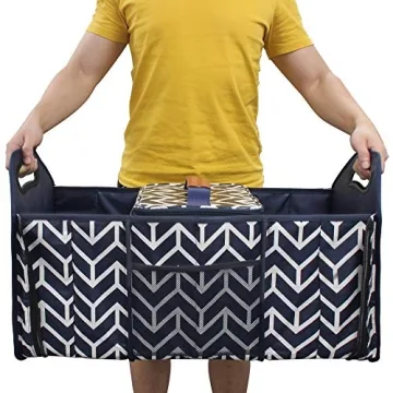 Trunk Organizer with Cooler Bag for SUVs and Cars