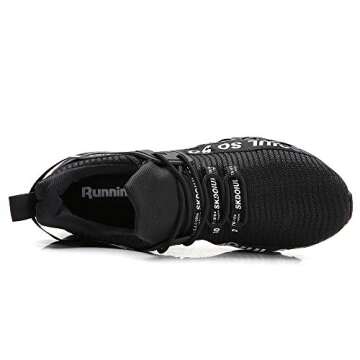 TSIODFO Sneakers for Men Sport Running Shoes Athletic Tennis Walking Shoes Fashion Jogging Sneaker Black White Size 11