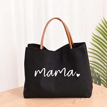 Kifasyo Mom Mama Bag Stylish Tote for Moms Now