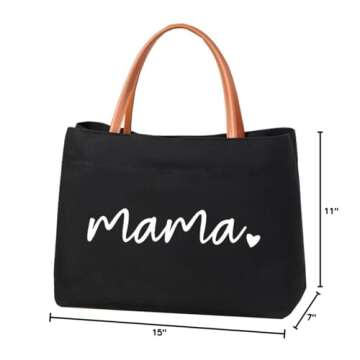 Kifasyo Mom Mama Bag Stylish Tote for Moms Now