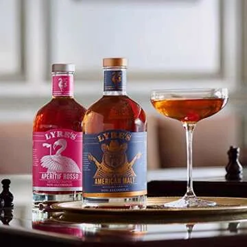 Lyre's Manhattan Non-Alcoholic Bundle Set (Pack of 2) | American Malt (Bourbon Style) & Aperitif Rosso (Sweet Vermouth Style) | Award Winning | 23.7 Fl Oz