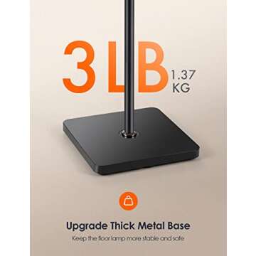 ALongDeng LED Floor Lamp, Dimmable Floor Lamps with Remote, Adjustable 3000K-6500K Colors & 5 Brightness Levels Standing Lamp, Adjustable Height Flexible Gooseneck, for Living Room, Bedroom, Office