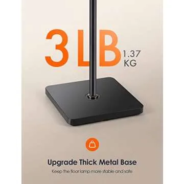 ALongDeng LED Floor Lamp, Dimmable Floor Lamps with Remote, Adjustable 3000K-6500K Colors & 5 Brightness Levels Standing Lamp, Adjustable Height Flexible Gooseneck, for Living Room, Bedroom, Office