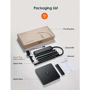 ALongDeng LED Floor Lamp, Dimmable Floor Lamps with Remote, Adjustable 3000K-6500K Colors & 5 Brightness Levels Standing Lamp, Adjustable Height Flexible Gooseneck, for Living Room, Bedroom, Office