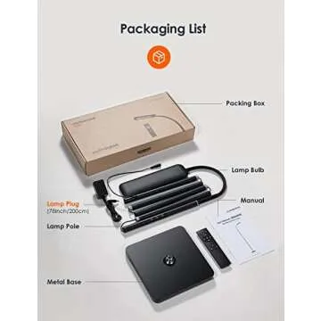 ALongDeng LED Floor Lamp, Dimmable Floor Lamps with Remote, Adjustable 3000K-6500K Colors & 5 Brightness Levels Standing Lamp, Adjustable Height Flexible Gooseneck, for Living Room, Bedroom, Office