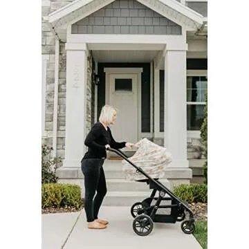 Copper Pearl Multi-Use Cover: Car Seat Covers, Nursing Cover, and Stroller Cover for Sun - Stretchy Fabric, All-Season Use, Stylish Designs, Easy Access for Moms - Ferra