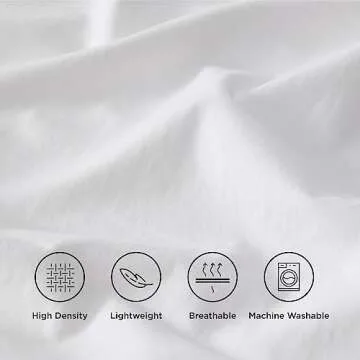 Bedsure Cotton Percale Queen Sheet Set - 100% Cotton Bed Set for Queen Size Bed, Breathable & Crirsp Soft White Sheets, Deep Pocket Up to 16 Inches, Bedding Bedsheets & Pillowcases
