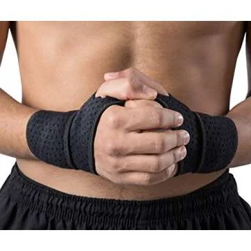 HiRui 2 Pack Wrist Compression Strap and Wrist Brace Sport Wrist Support for Fitness, Weightlifting,...