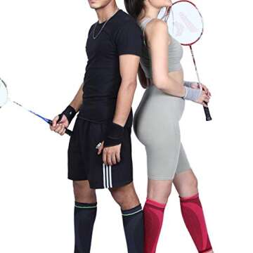 HiRui 2 Pack Wrist Compression Strap and Wrist Brace Sport Wrist Support for Fitness, Weightlifting, Tendonitis, Carpal Tunnel Arthritis, Pain Relief-Wear Anywhere-Adjustable (Black)